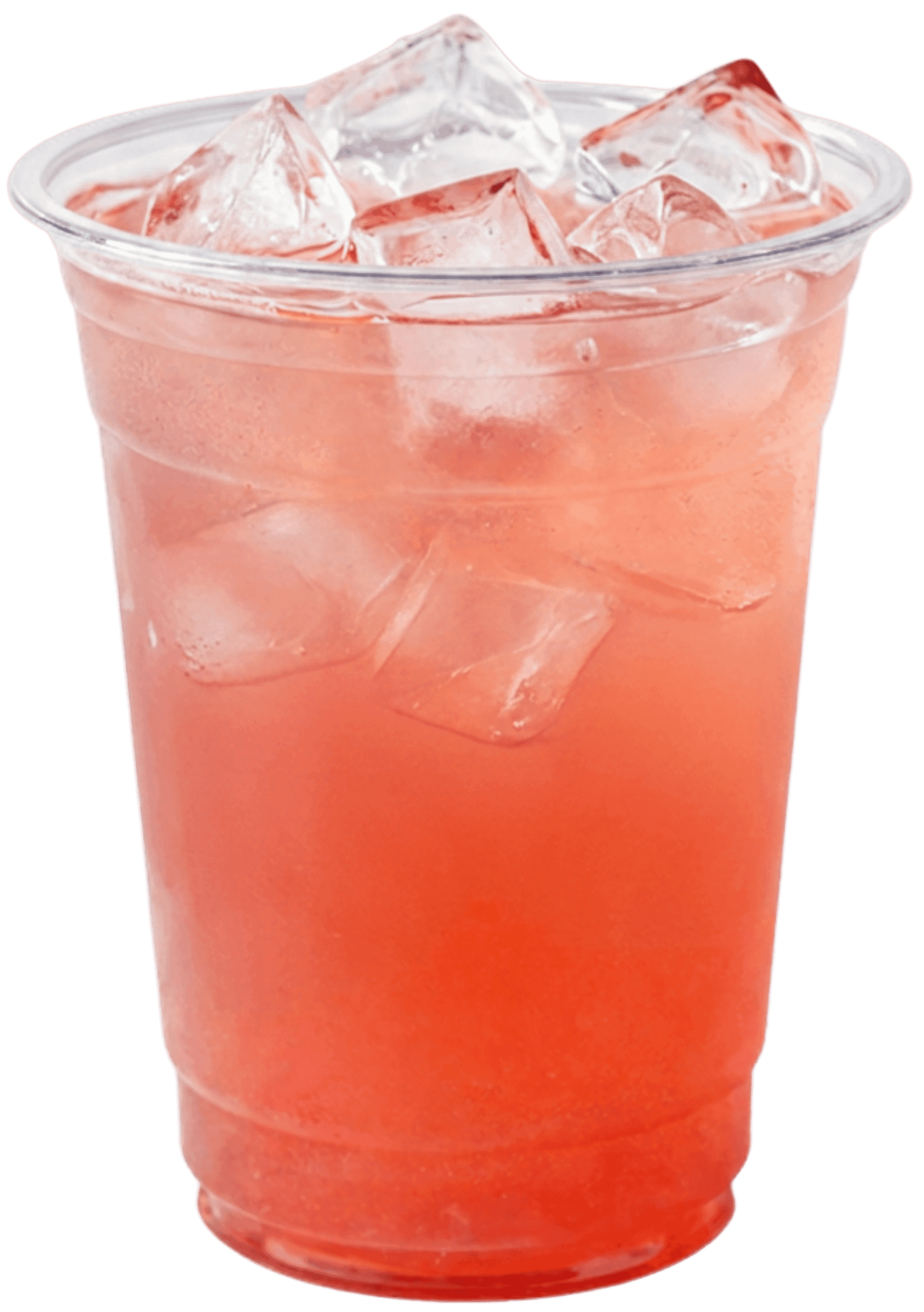 Strawberry hibiscus refresher over ice